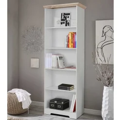 75x180x30 Bücher Regal mit fünf Fächern - Akedra