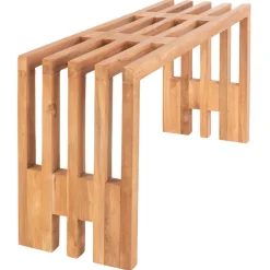 90x49x30 cm Design Sitzbank aus Teak Massivholz - Lakosion