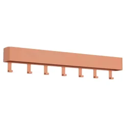 72x12x8 cm Garderobe Hakenleiste in Terracotta - Mayo