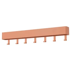72x12x8 cm Garderobe Hakenleiste in Terracotta - Mayo