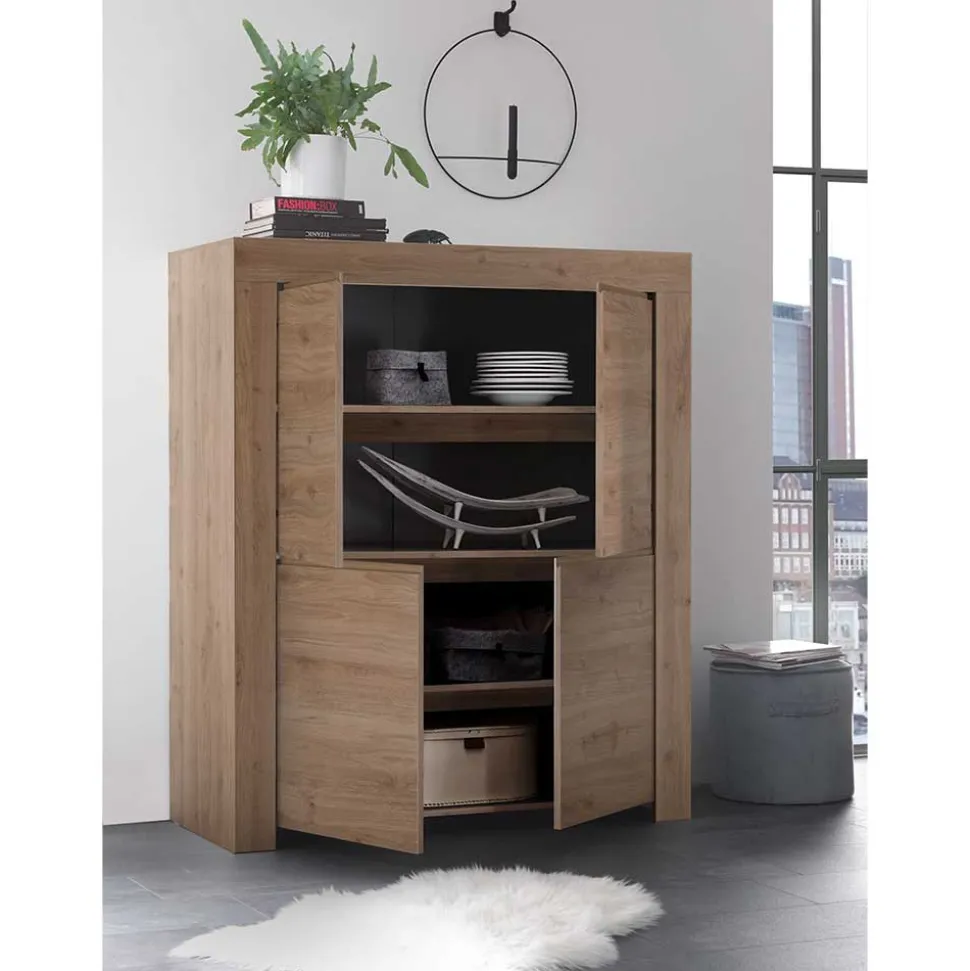 110x140x42 cm Highboard 4-türig - Karika