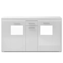 144x82x40 cm Hochglanz Sideboard in Weiß - Timmona