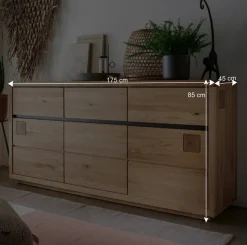 175x85x45 cm Massivholz Sideboard auf Sockel - Embleys
