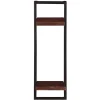 30x80x11 cm Metall Wandregal mit zwei Ablagen - Solapura