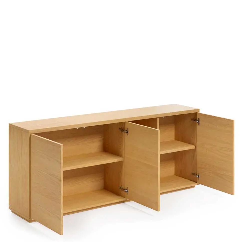 180x75x36 cm Sideboard mit drei Türen & Fächern - Elastian