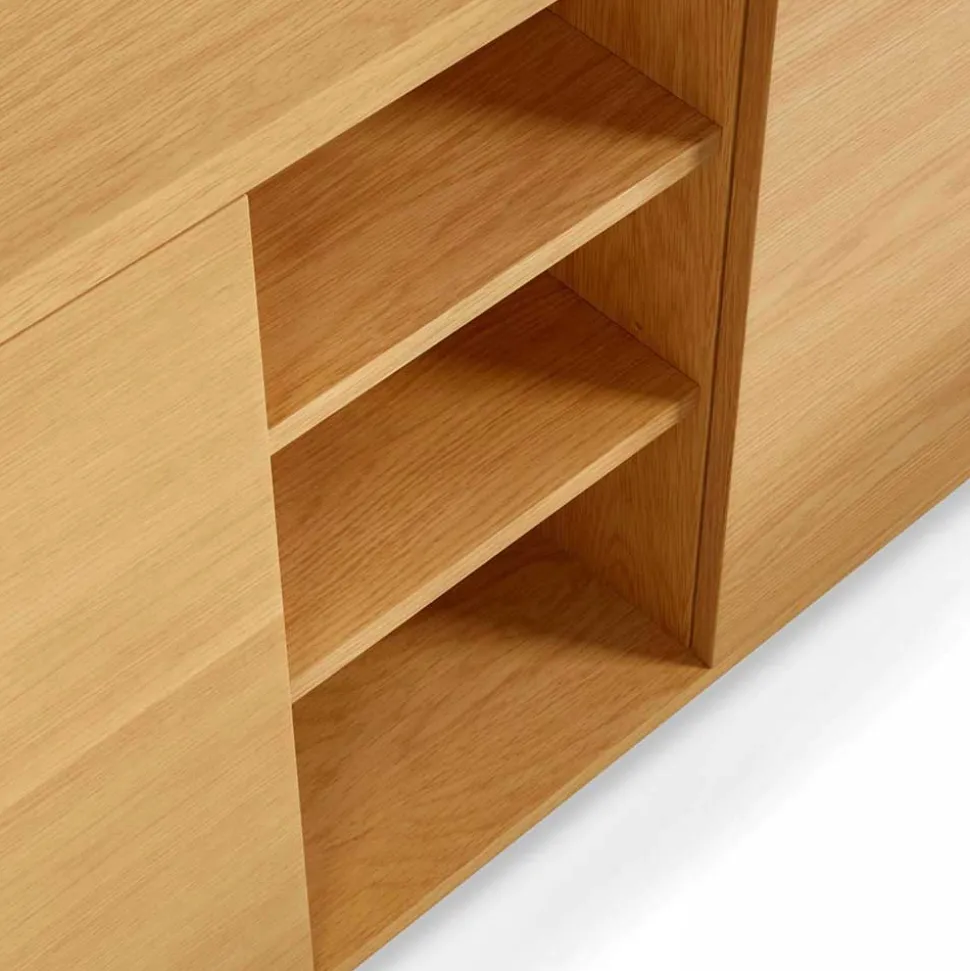 180x75x36 cm Sideboard mit drei Türen & Fächern - Elastian