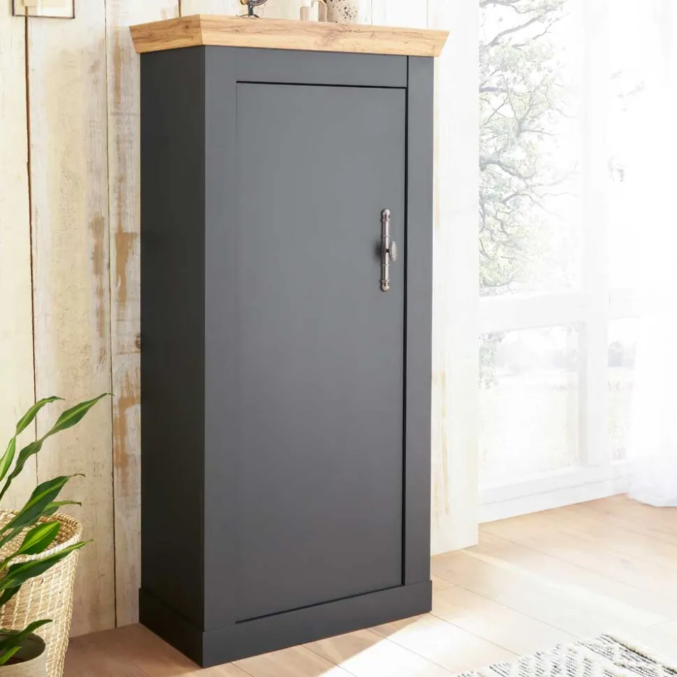 72x146x38 cm 1-türiger Landhausschrank modern - Lionel