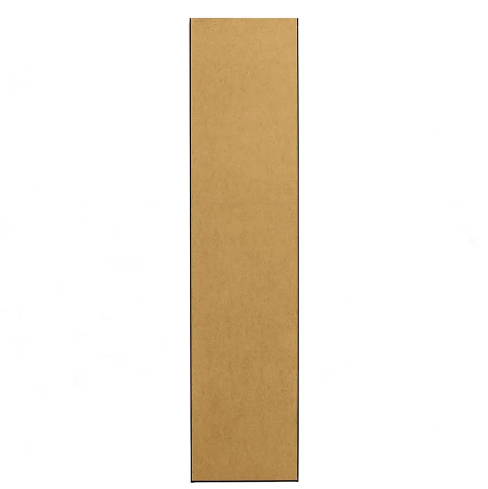 44x188x35 cm 1-türiger Schrank in Schwarz lackiert - Riley