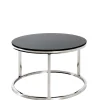 60x36x60 Couchtisch aus Schwarzglas - Zyaman