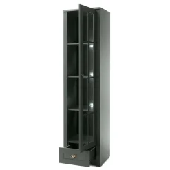 50x197x43 Country Vitrine in Dunkelgrün - Niestov