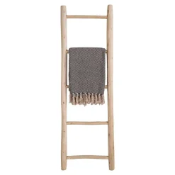 50x150x5 Deko Leiter aus Teak Massivholz - Pressin
