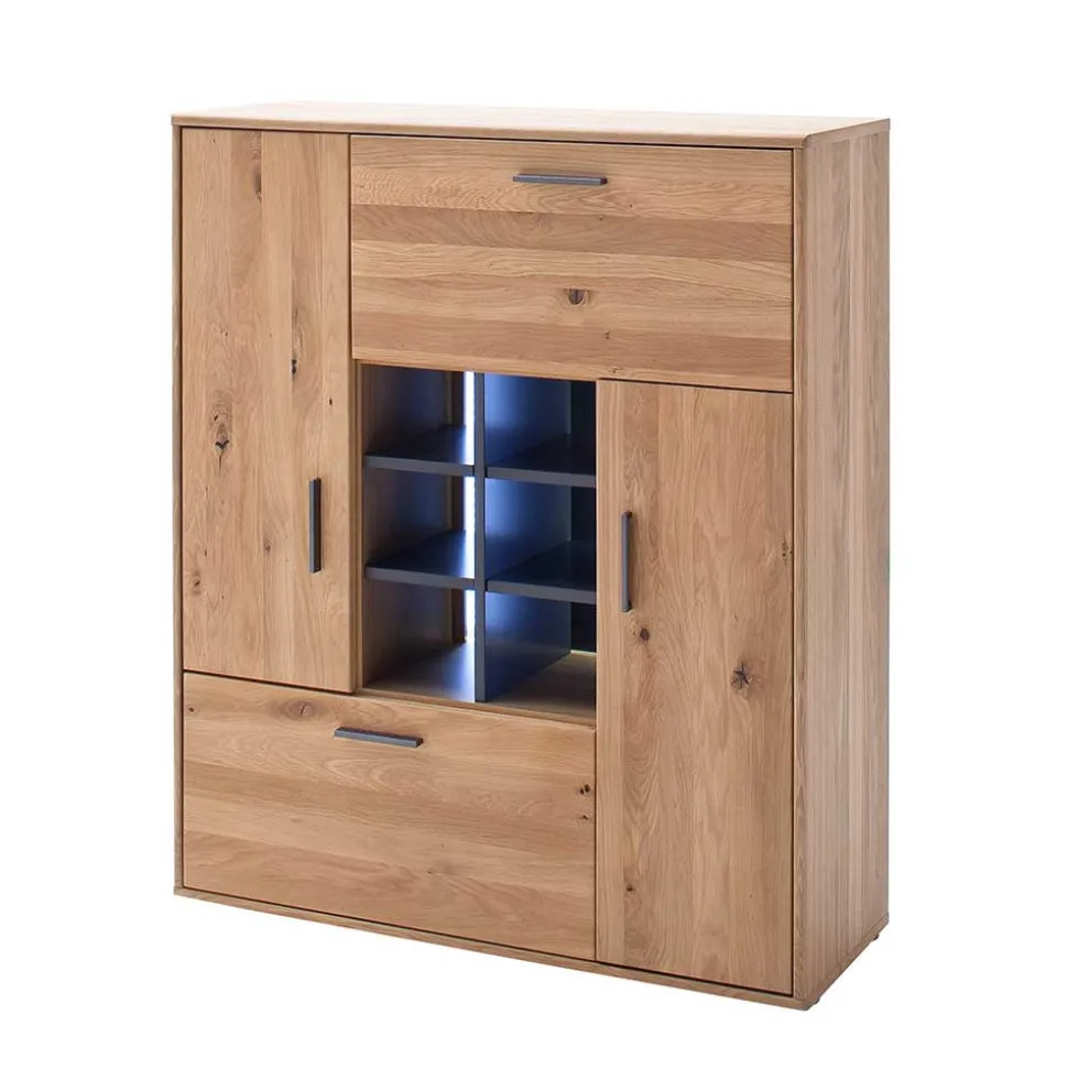 104x123x37 Design Highboard aus Holz & MDF - Assela