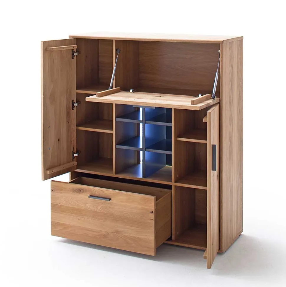 104x123x37 Design Highboard aus Holz & MDF - Assela