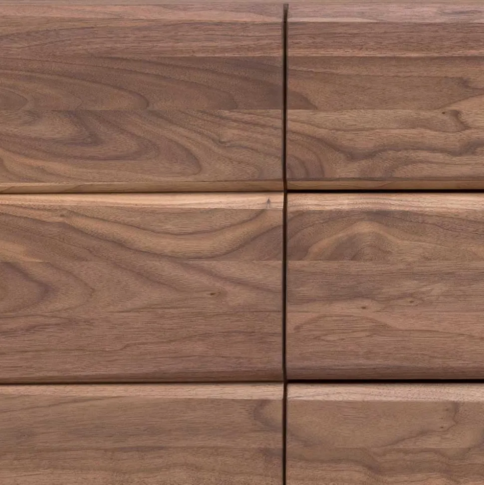180x70x45 Design Kommode aus Nussbaum Holz - Dexter