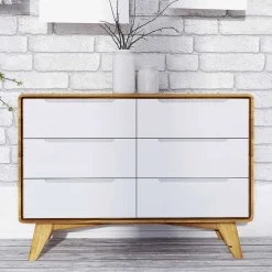 90x63x40 Design Kommode mit sechs Schubladen - Diesta
