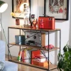 120x82x40 Design Regal aus Stahl & Holz - Offia