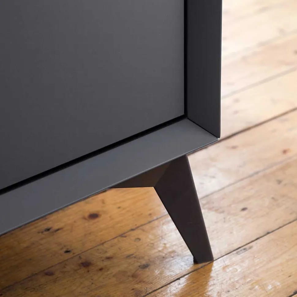 180x73x40 Design Sideboard in Grau & Weiß - Vadids