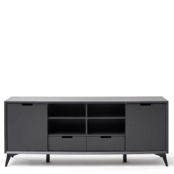 180x73x40 Design Sideboard in Grau & Weiß - Vadids