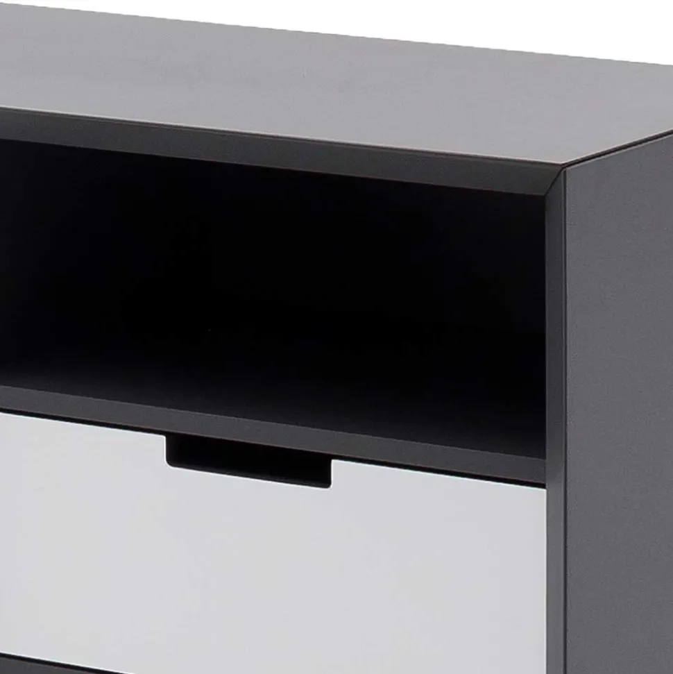 180x73x40 Design Sideboard in Grau & Weiß - Vadids