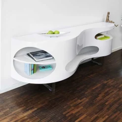 200x60x50 Designer Sideboard mit vier Fächern - Scarula
