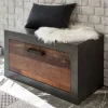 80x44x42 Dielenbank mit Klappe & Sockelgestell - Timuras
