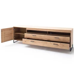 224x67x50 Fernsehboard aus Eiche Massivholz - Assela