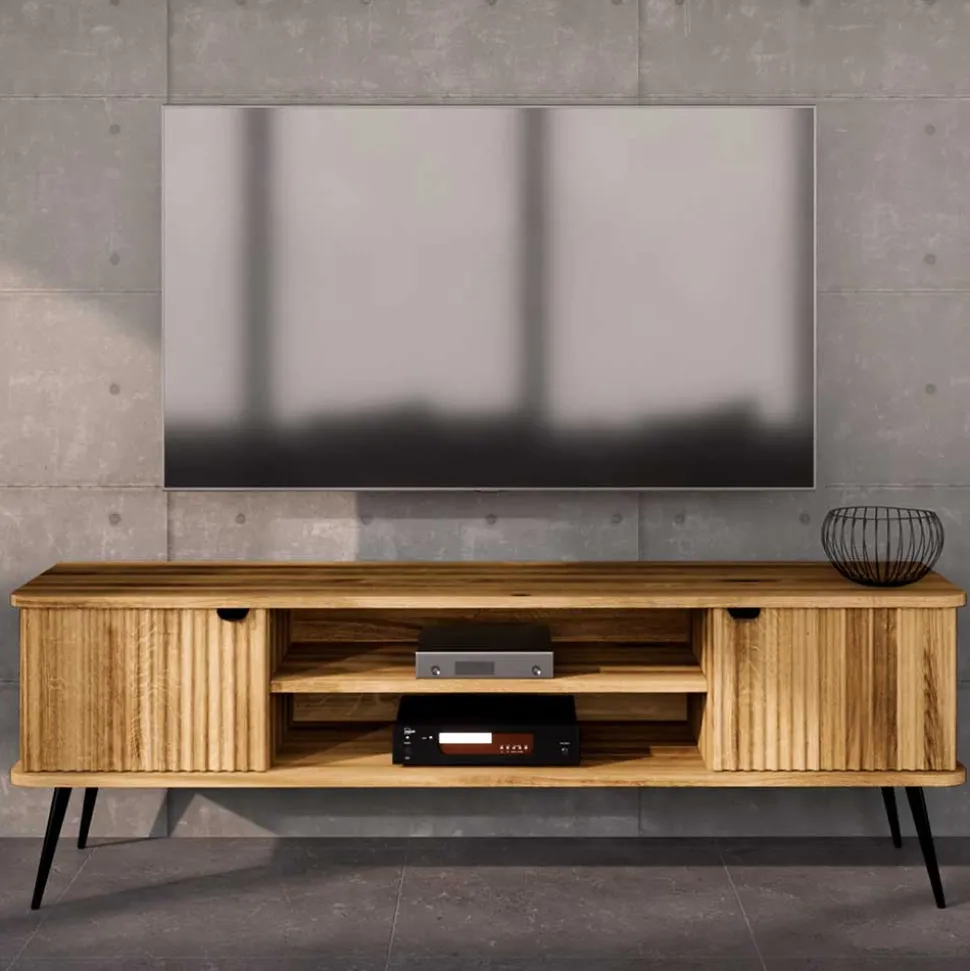180x57x46 Fernseher Unterschrank aus Wildeiche - Casarius