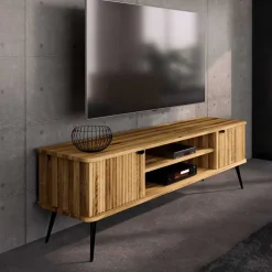 180x57x46 Fernseher Unterschrank aus Wildeiche - Casarius