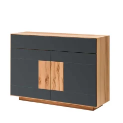120x87x40 Flur Kommode in Anthrazit Glas - Mandrey