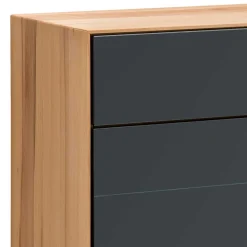 120x87x40 Flur Kommode in Anthrazit Glas - Mandrey