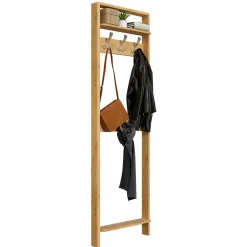 60x192x12 Garderobe für die Wandmontage aus Kiefer - Etvina