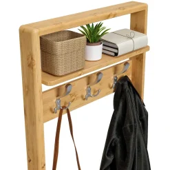 60x192x12 Garderobe für die Wandmontage aus Kiefer - Etvina
