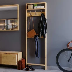 60x192x12 Garderobe für die Wandmontage aus Kiefer - Etvina