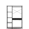 120x182x45 Garderoben Regal mit Stange - Nalisha