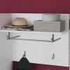 60x49x26 Garderobenpaneel mit 4 Kleiderhaken & Stange - Sumatra