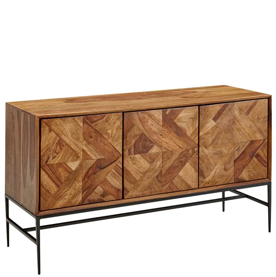 123x70x45 Große Kommode aus Sheesham Holz - Ovalle