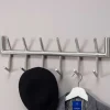 60x19x10 Hakenleiste mit zwölf Haken - Almond