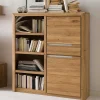 114x134x41 Highboard aus Wildeiche in Bianco - Croconia