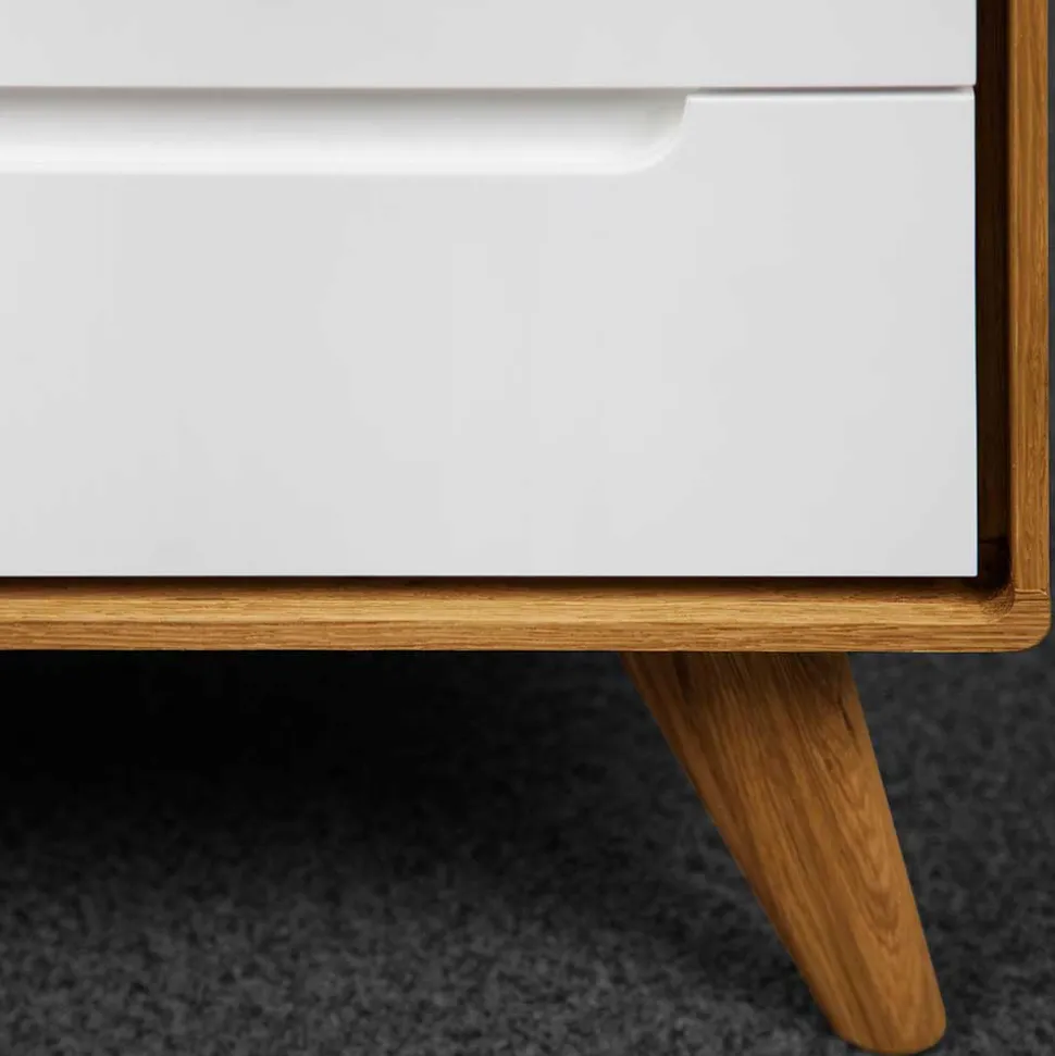 90x109x40 Highboard mit Glas Türen & 4 Schubladen - Diesta