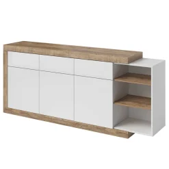 200x86x40 Hochglanz Anrichte in Weiß - Milvara
