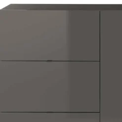 181x94x44 Hochglanz Kombi-Kommode in Grau - Eracosta
