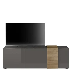 181x59x44 Hochglanz TV Unterschrank in Grau - Eracosta