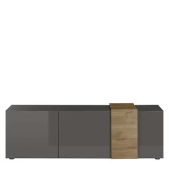 181x59x44 Hochglanz TV Unterschrank in Grau - Eracosta