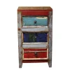 45x80x35 Hochkommode im Shabby Chic - Slinida
