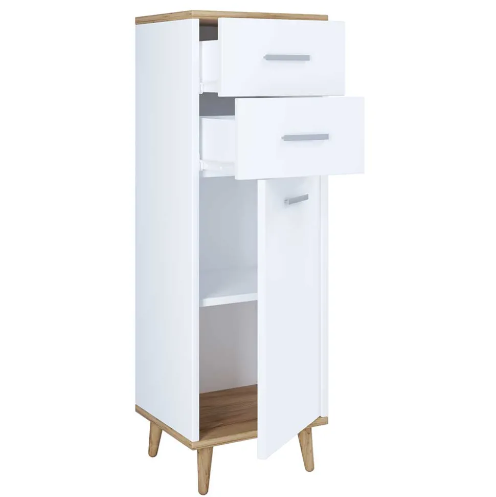 32x97x28 Hochkommode mit Tür & 2 Schubladen - Luzern