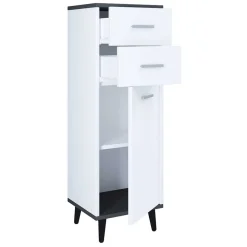 32x97x28 Hochkommode mit Tür & zwei Schubladen - Rondja
