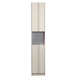 40x210x42 Hoher Schrank in Hellgrau - Glamoure