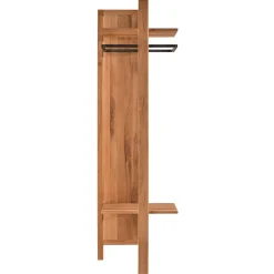 58x200x37 Holz Garderobe aus Wildeiche - Mulcian