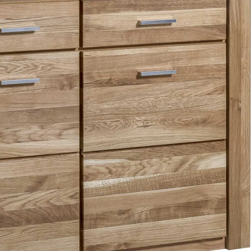 158x140x40 Holz Highboard aus Wildeiche - Maila
