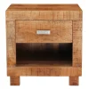 40x40x30 Holz Nachtkonsole mit Schublade & Fach - Lance